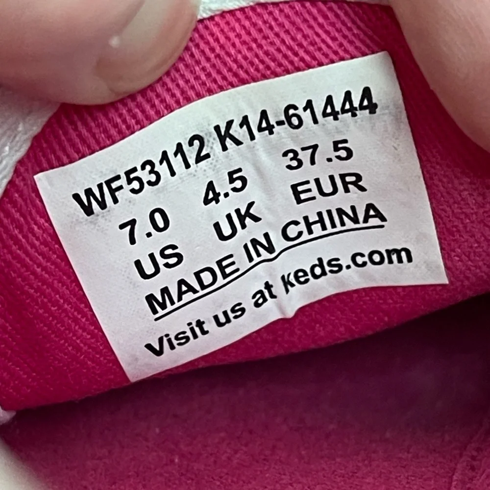 Keds x Kate Spade women’s size 7 white with pink lady bugs canvas shoes - Picture 10 of 10